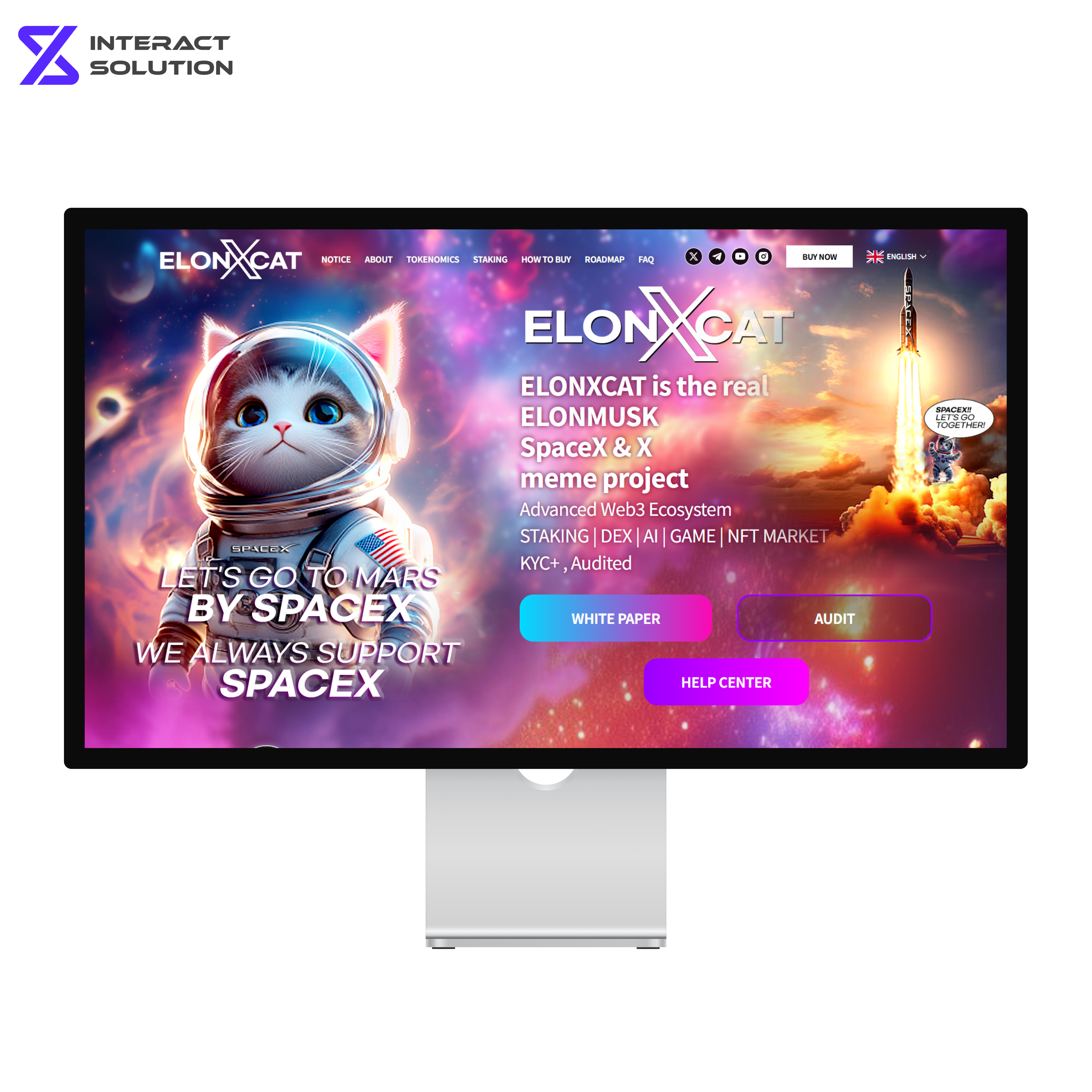 ICO 프로젝트 런칭 페이지