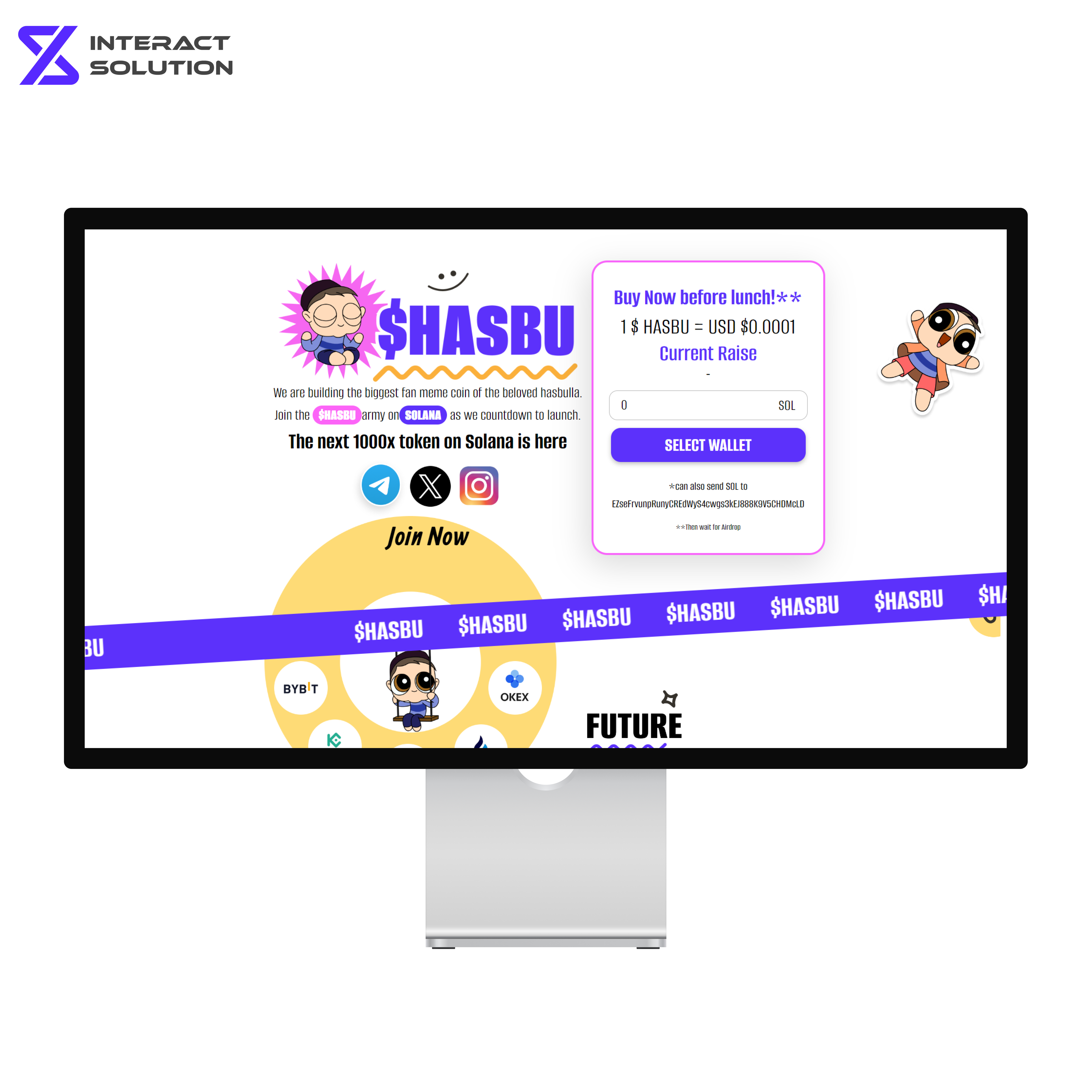 ICO 프로젝트 런칭 페이지