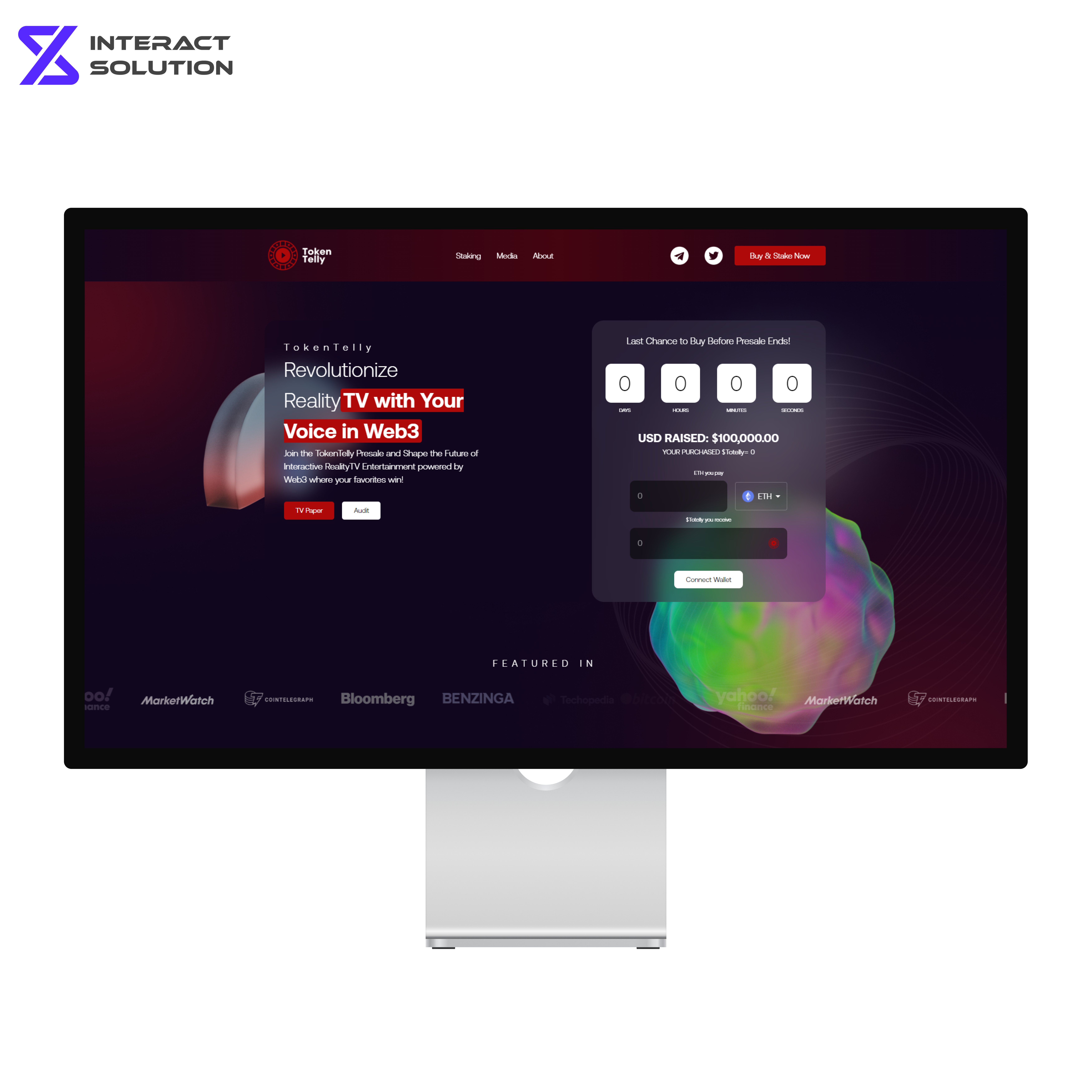 ICO 프로젝트 런칭 페이지